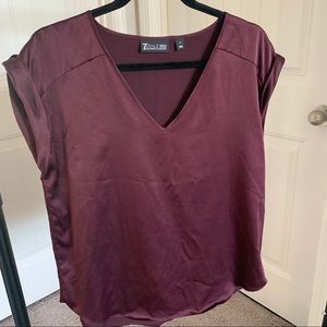 Burgundy blouse